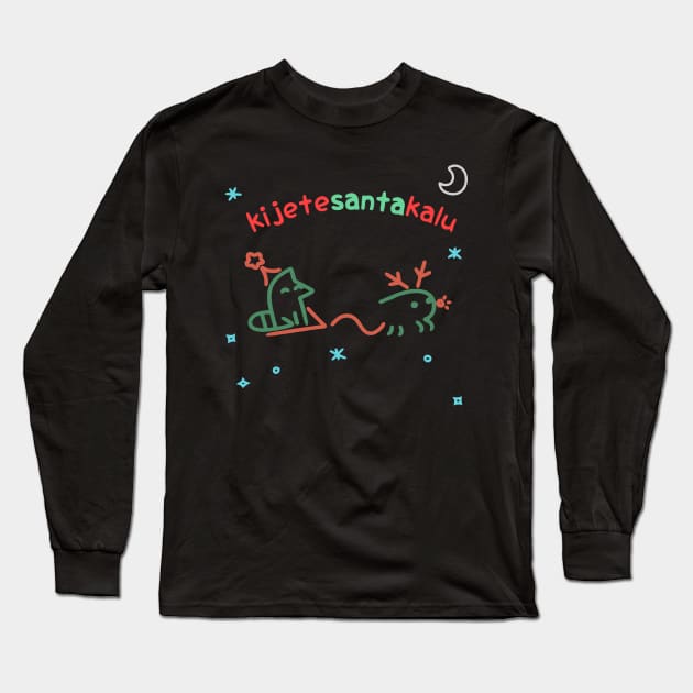 kijetesantakalu Santa Long Sleeve T-Shirt by Toki Pona